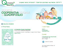 Tablet Screenshot of cooperativailquadrifoglio.org